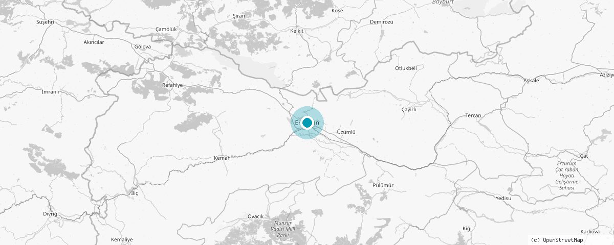 Erzincan haritası