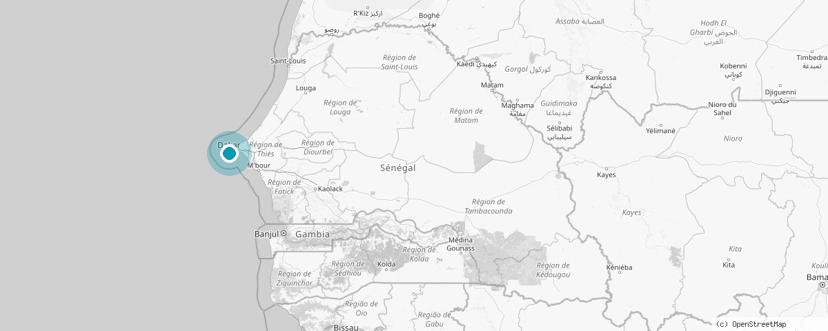 Senegal haritası